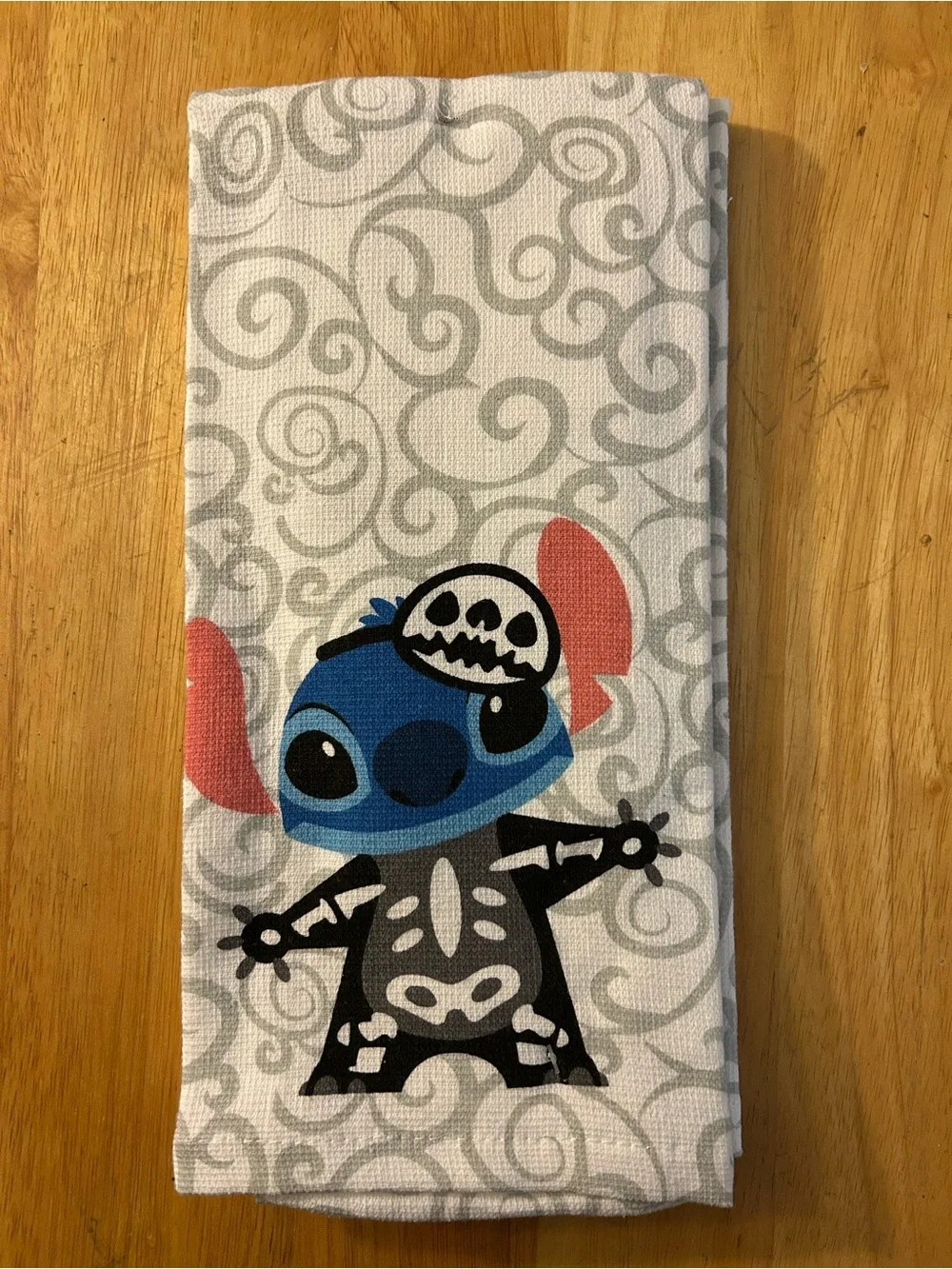 Disney Purple Stitch Halloween Kitchen Towel Set - White, Purple, Orange, Black